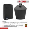5 Core 5 Core Wall Speaker System 2Way 20W Power Mini Box In-Wall Mount Speakers Heavy Duty ABS Enclosure 13T BLK 1PK